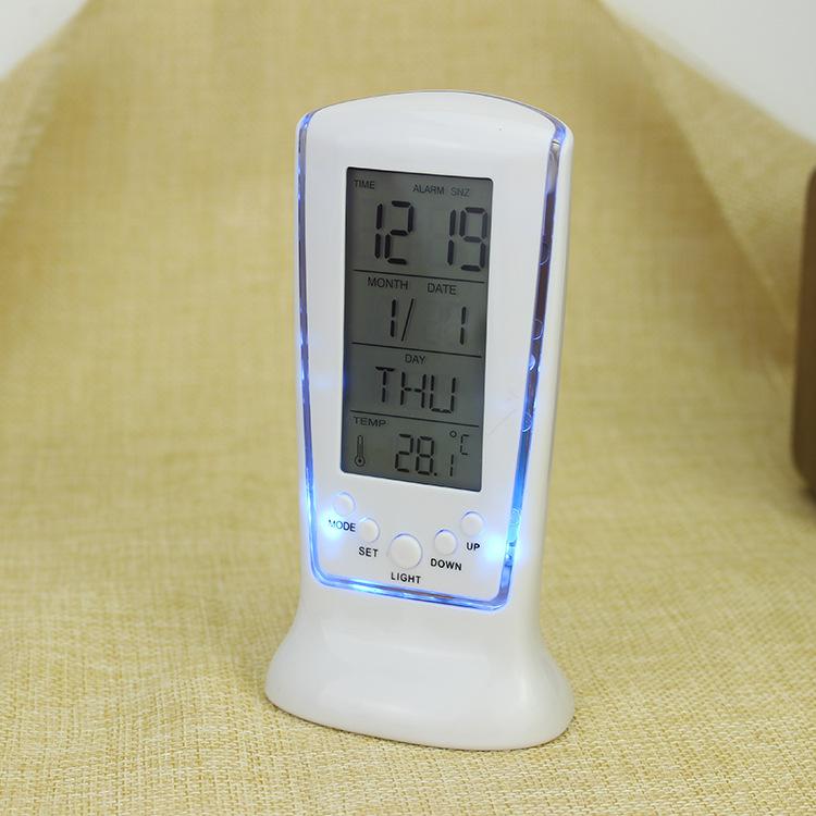 

Электронный светодиодный будильник Часы Бесшумный Календарь Термометр