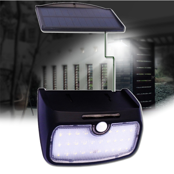 

Съемный 28 LED Солнечная Мощность Датчик Настенный светильник Водонепроницаемы На открытом воздухе Двор Сад Лампа