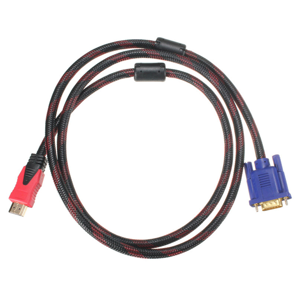 

1.5m 1080P High Definition Male to VGA Male Video AV Converter Adapter Cable for DVD HDTV PC