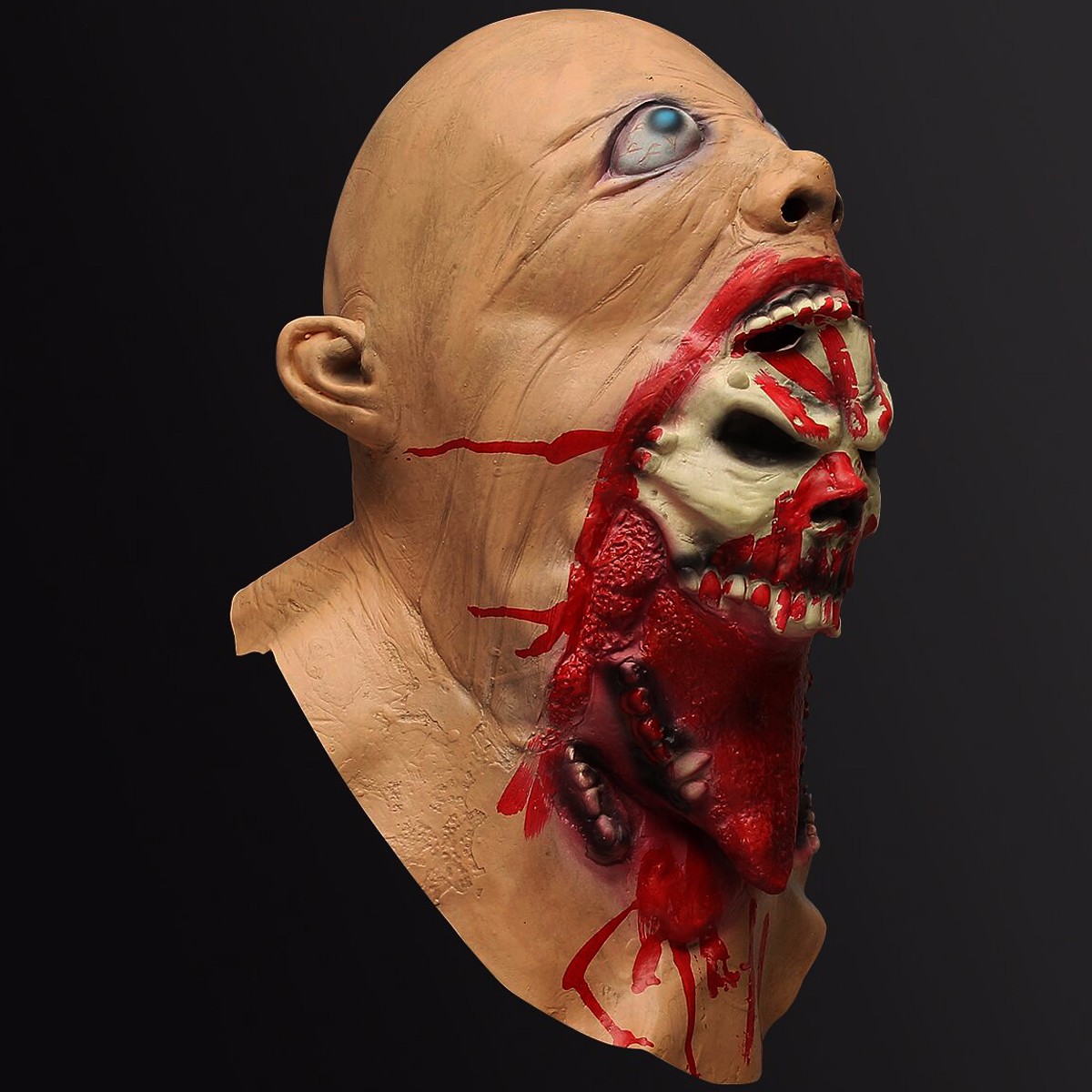 

Хэллоуин латексная маска кровавый зомби костюм лицо плавление партия проп