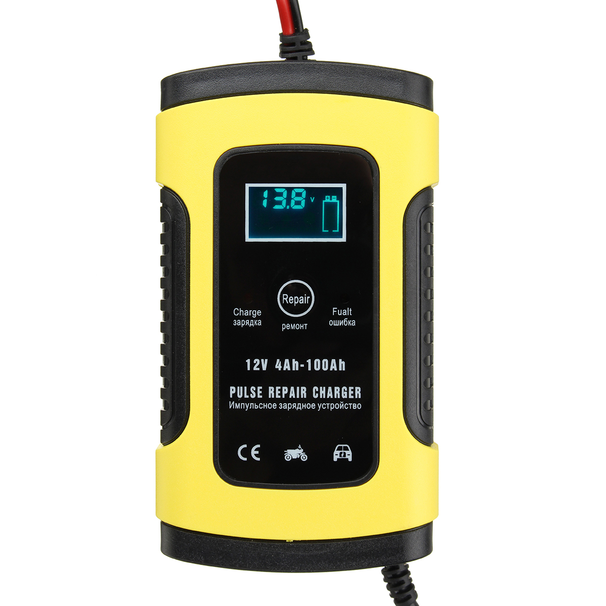 

110-220V 12V 6A Батарея Зарядное устройство с автоматическим питанием Портативная свинцово-кислотная свинцовая кислота А