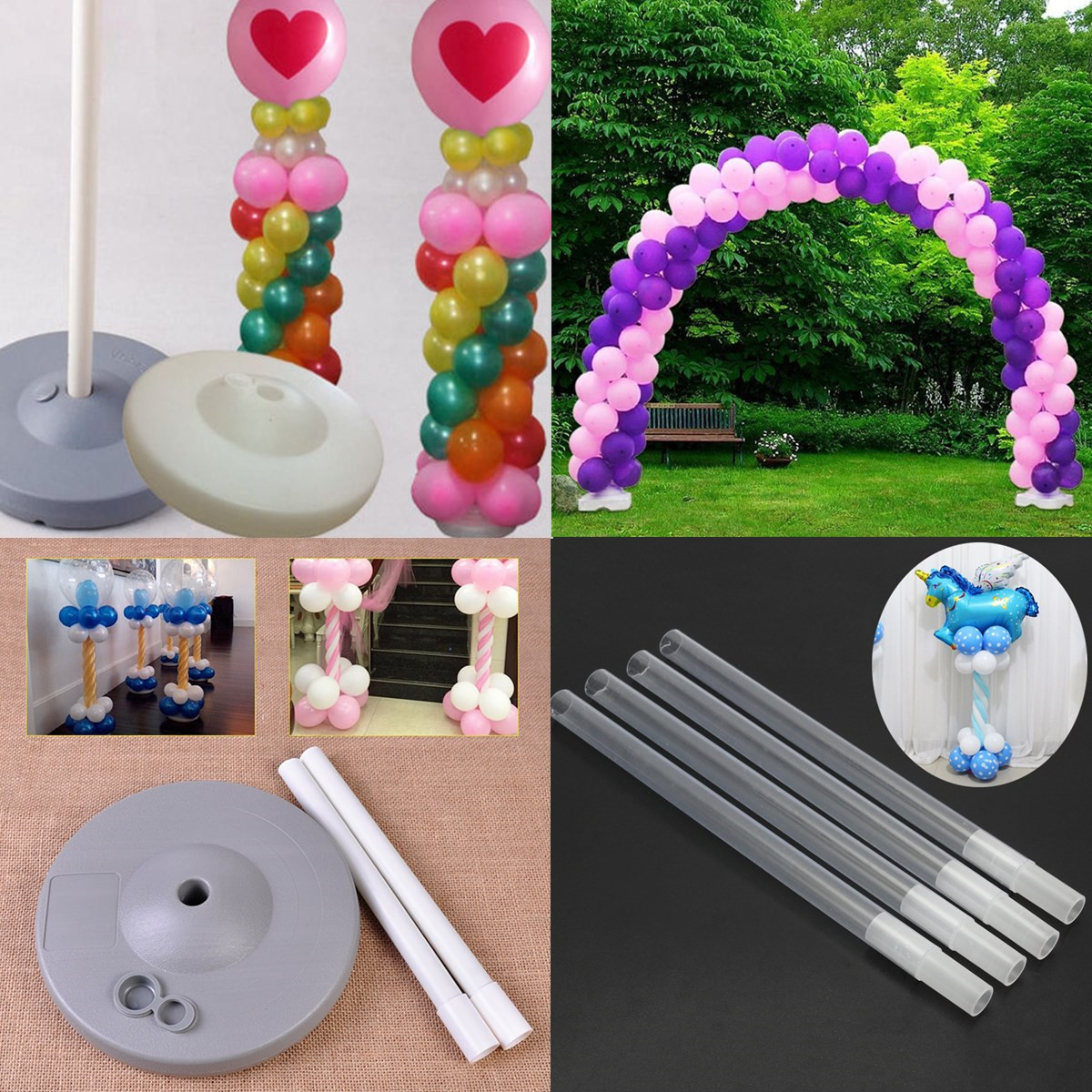 

Balloon Column Base Stand Display Kit Wedding Birthday Party Decoration Toys Supplies