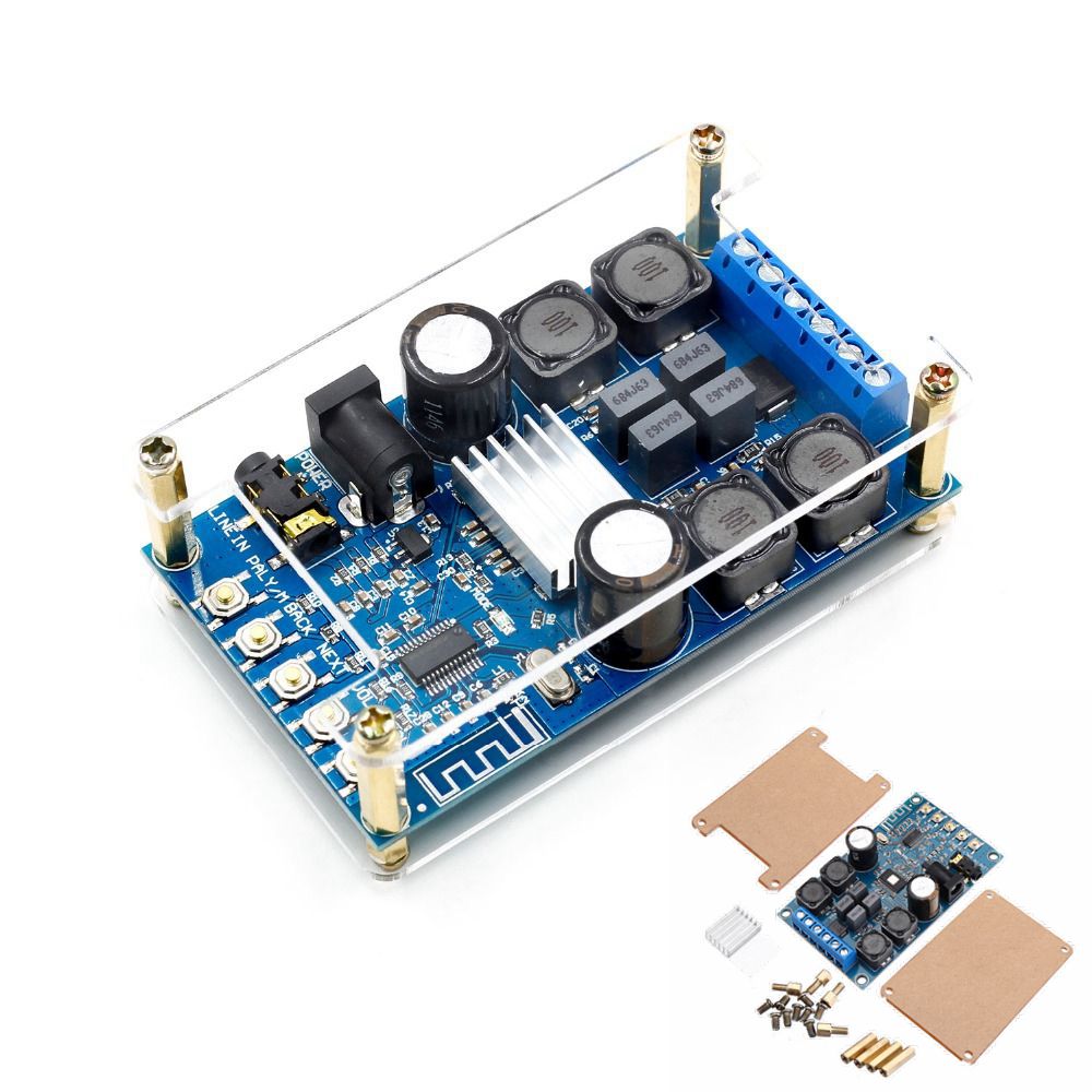 

Dual Channel Digital bluetooth Amplifier Board Wireless BT 3.0/4.0/4.1 Audio Amp Board Without Niose 50W+50W