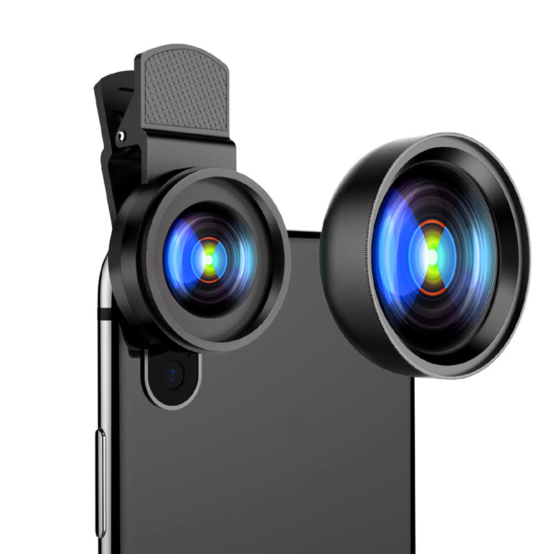 

Bakeey Portable 2 в 1 Универсальный клип-телефон Объектив HD 0,45X широкоугольный с макросом камера Объектив для мобильн