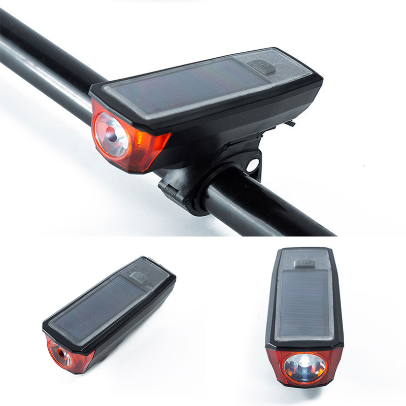 

XANES BL03 750LM T6 LED 4 Режимы 2000mAh Lithium Батарея USB / Солнечная Зарядная мощность Bank Bike Передний свет с 140db Tweeter