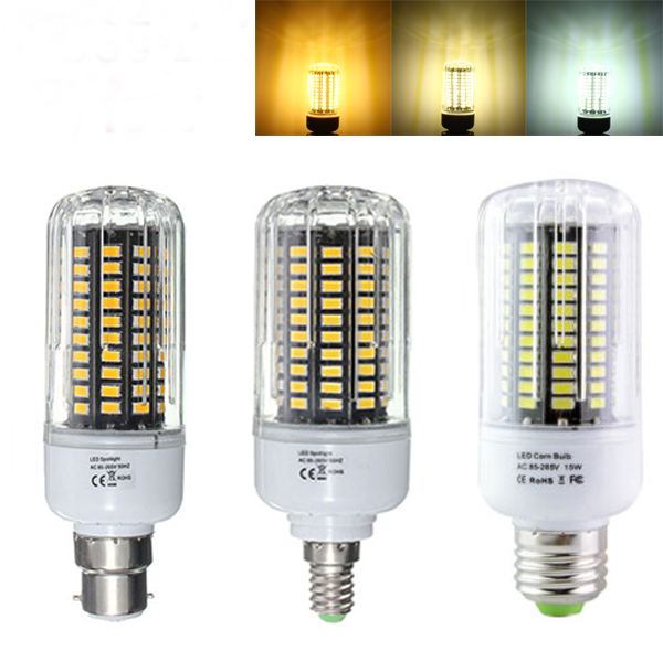 

E27 E17 E14 E12 B22 12W 120 SMD 5736 1200Lm LED Белая теплая белая натуральная кукурузная лампа AC85-265V