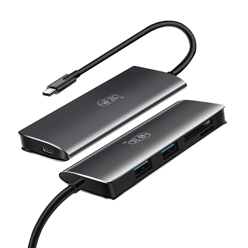 

Kawau H330 5-IN-1 Type-C на 2-портовый USB3.0 PD3.0 OTG Концентратор SD TF Устройство чтения карт