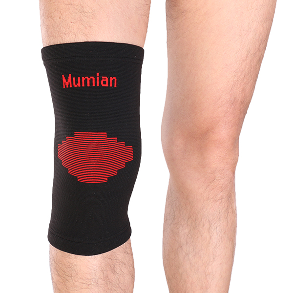 

Mumian A03 Classic Красный Черный Цвет вязания Теплый спортивный колено Pad Колено рукав Brace - 1PC