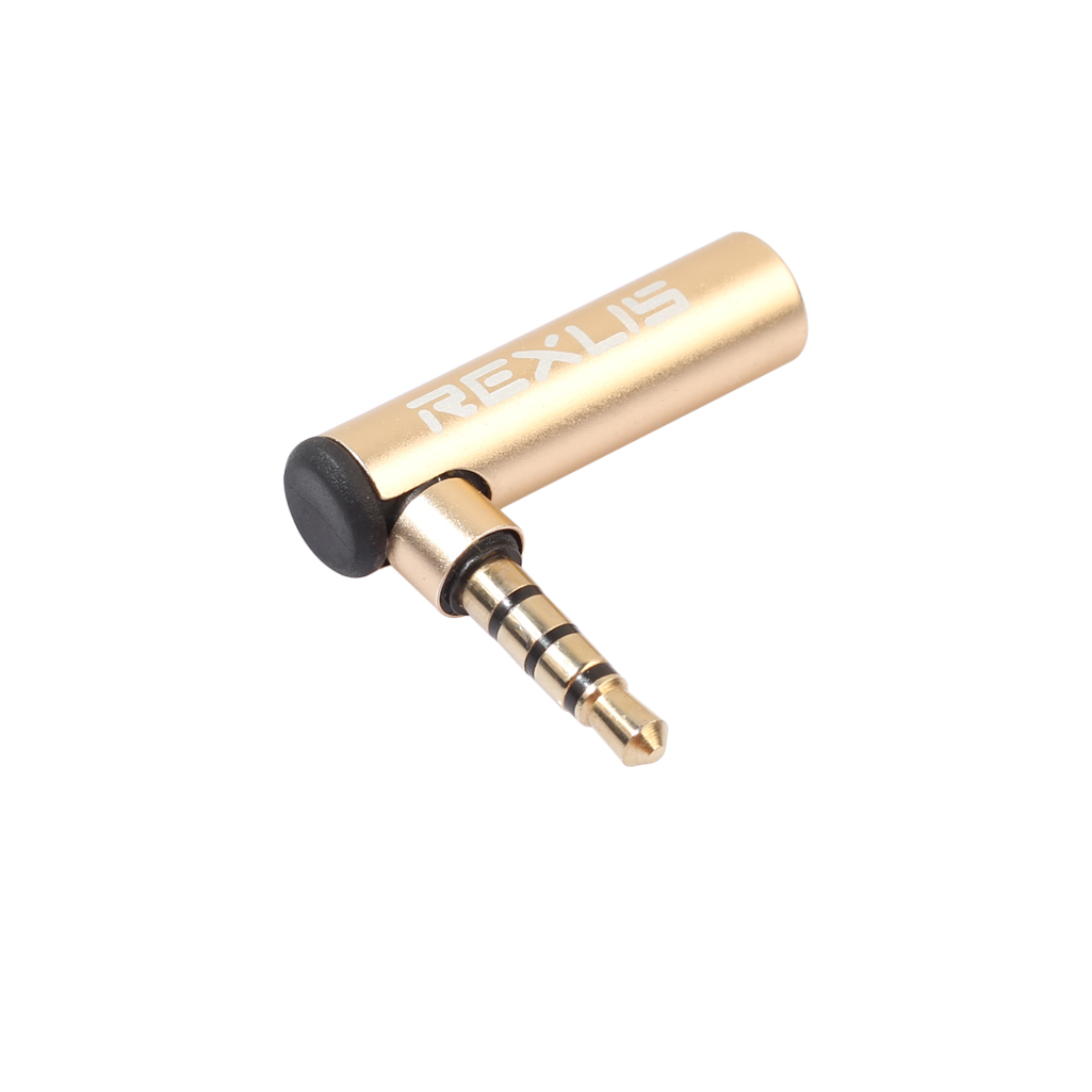 

REXLIS 90 Degree 3.5mm 90 OMTP to CTIA Headset Adapter Male to Female Headphone Audio Adapter