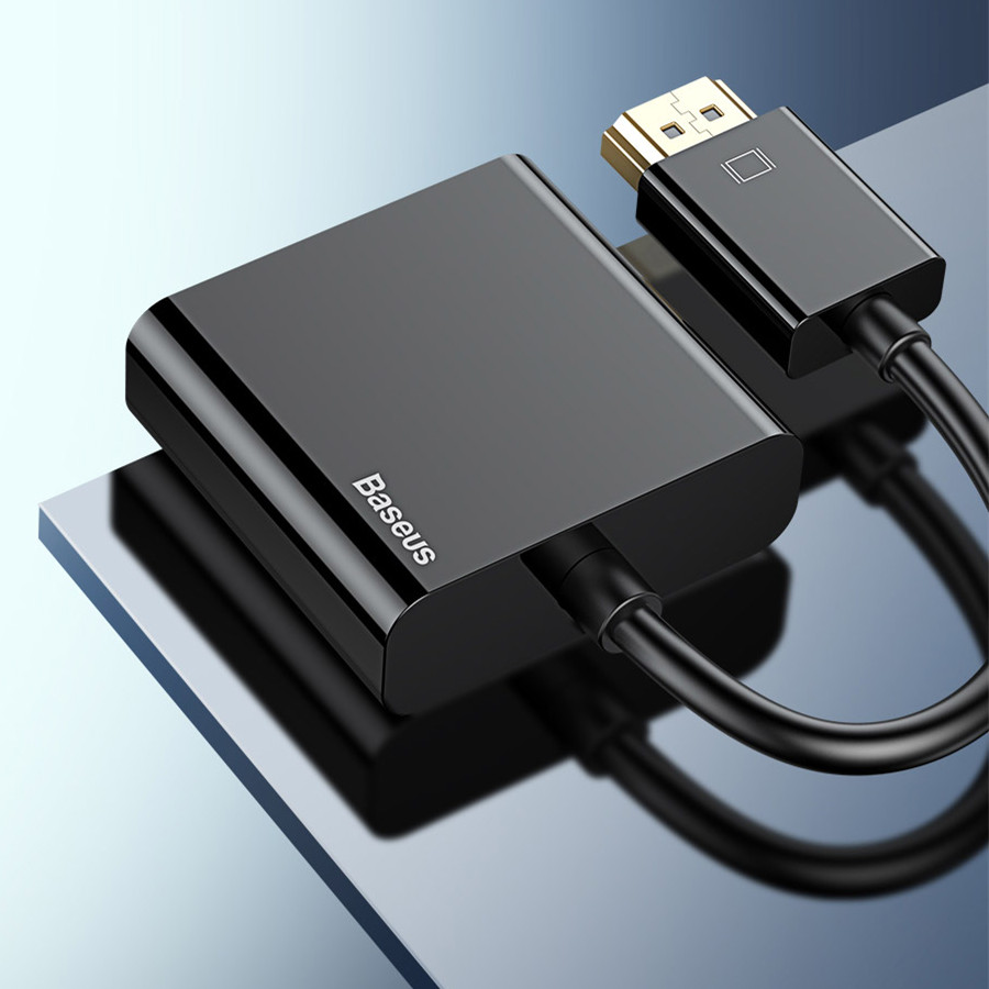 

Baseus HDA22-1 HDMI to VGA Cable HDMI VGA Adapter 1080P Digital HDMI Male to VGA Female Converter Splitter For Laptop PS4 Chromebook TV