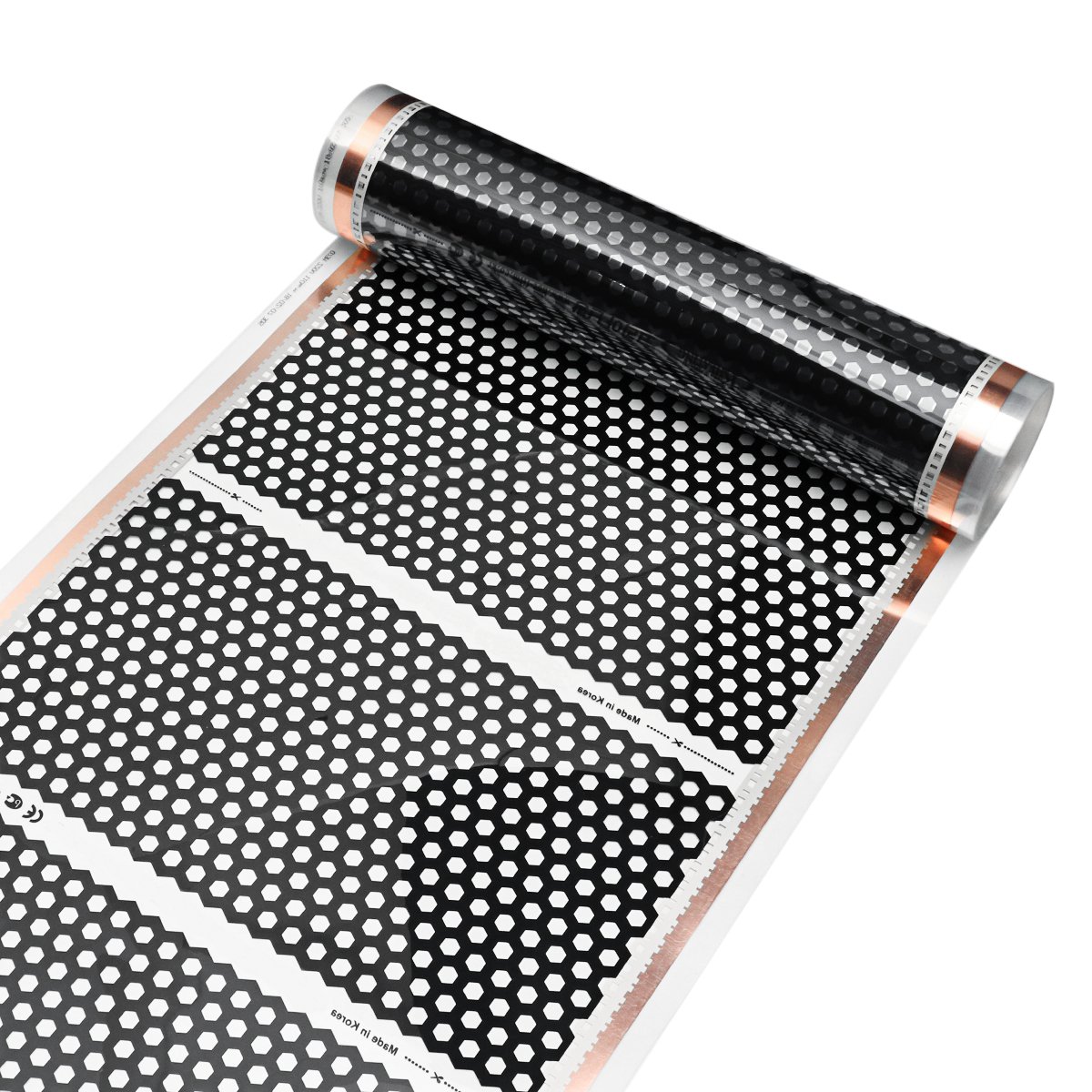 

50cm 4M Floor Heating Film Infrared Underfloor Film Pads Honeycomb Reticulated 220V