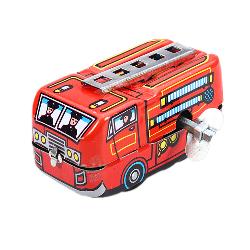 

Винтаж начальник пожарной охраны пожарный автомобиль грузовик заводной ветра до олова игрушки