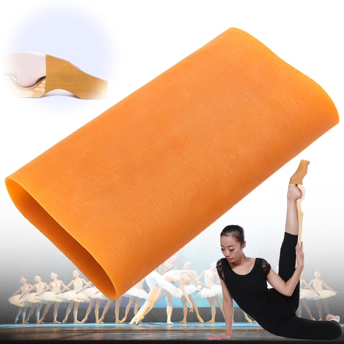 

Elastic Rubber Sleeve Sports Bandage For Ballet Foot Stretcher Arch Enhancer Gymnastics Shaping