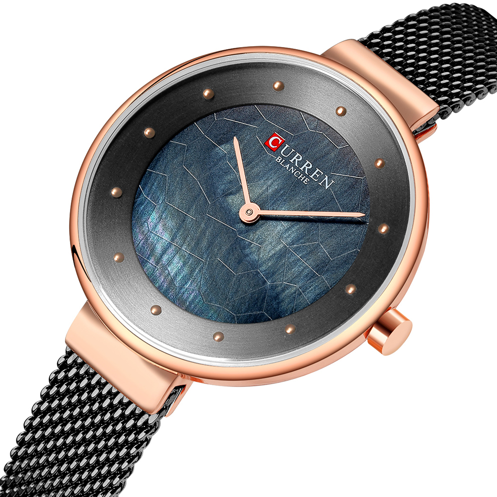 

CURREN 9032 Уникальный циферблат Дизайн Элегантный Женское наручные часы бизнес женские кварцевые часы