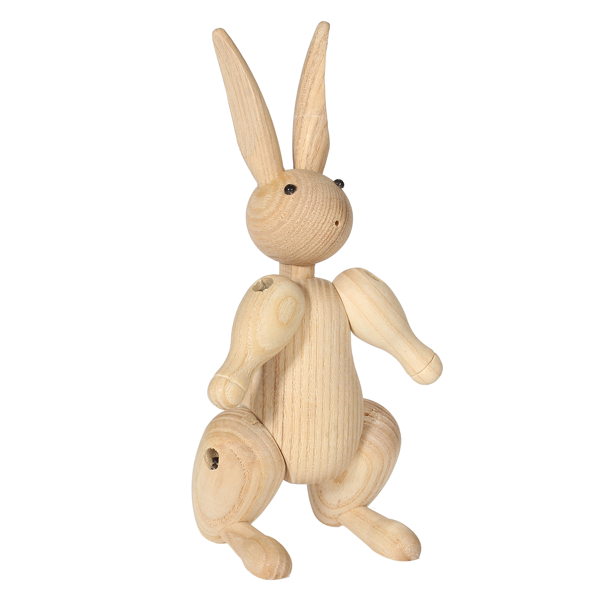 

Резьба по дереву Мисс Кролик Фигурки Суставы Куклы Животное Искусство Домашнее украшение Ремесла