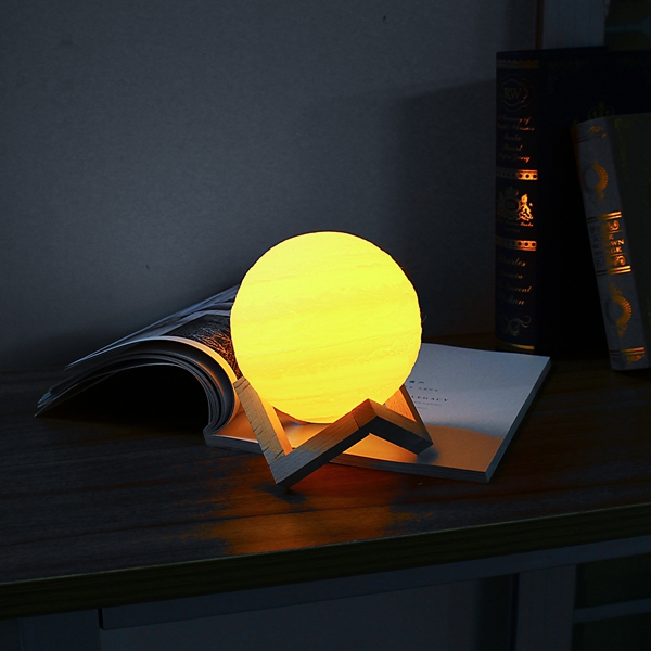 

15cm 3D Jupiter Lamp USB Rechargeable Touch Sensor Color Changing LED Night Light Gift DC5V