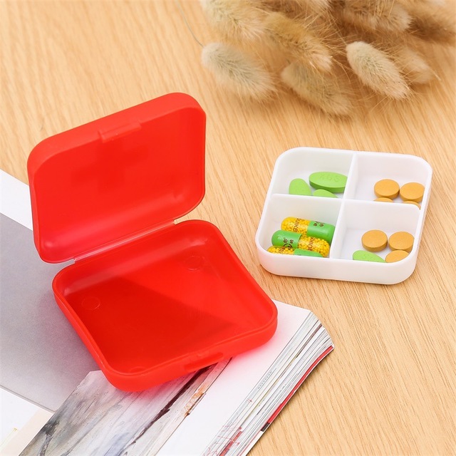 

Mini Cross Portable Travel Travel With Four Boxes Of Household Outdoor 4 Small Items Plastic Storage Box