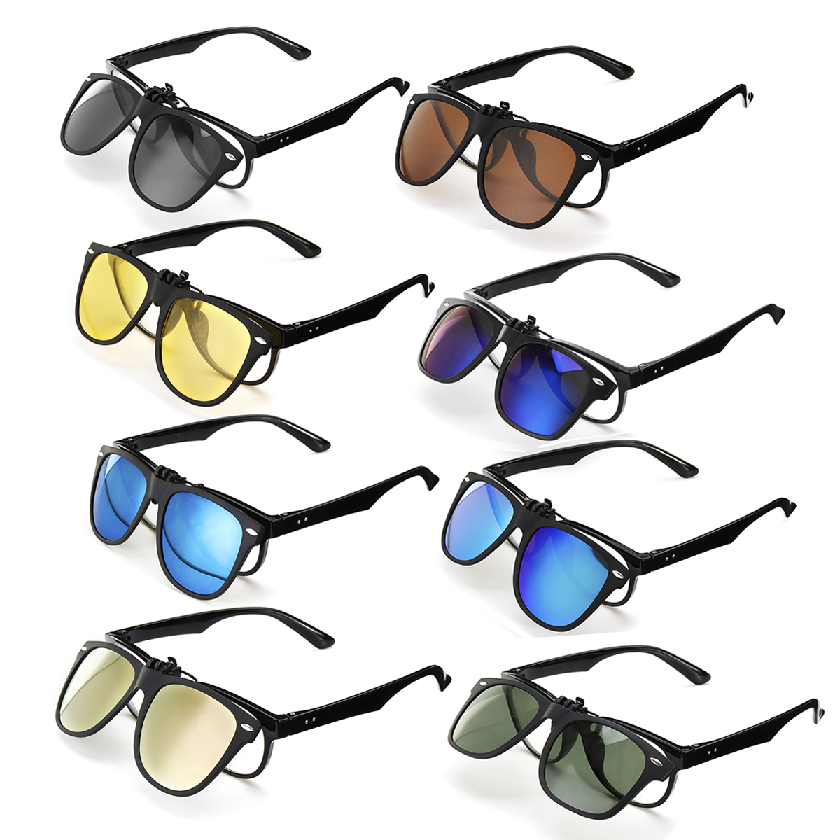 

TR90 UV400 Polarized Sunglasses Lense Clips Lenses Glasses
