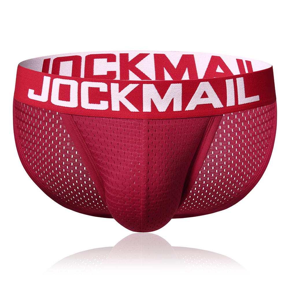

Jockmail Mens Mesh Breathable Pouch Printing Waistband Brief