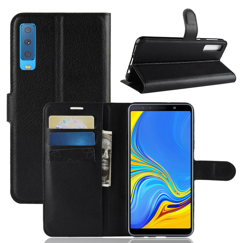

PU кожаный бумажник Kickstand Флип Защитный Чехол Для Samsung Galaxy A7 2018