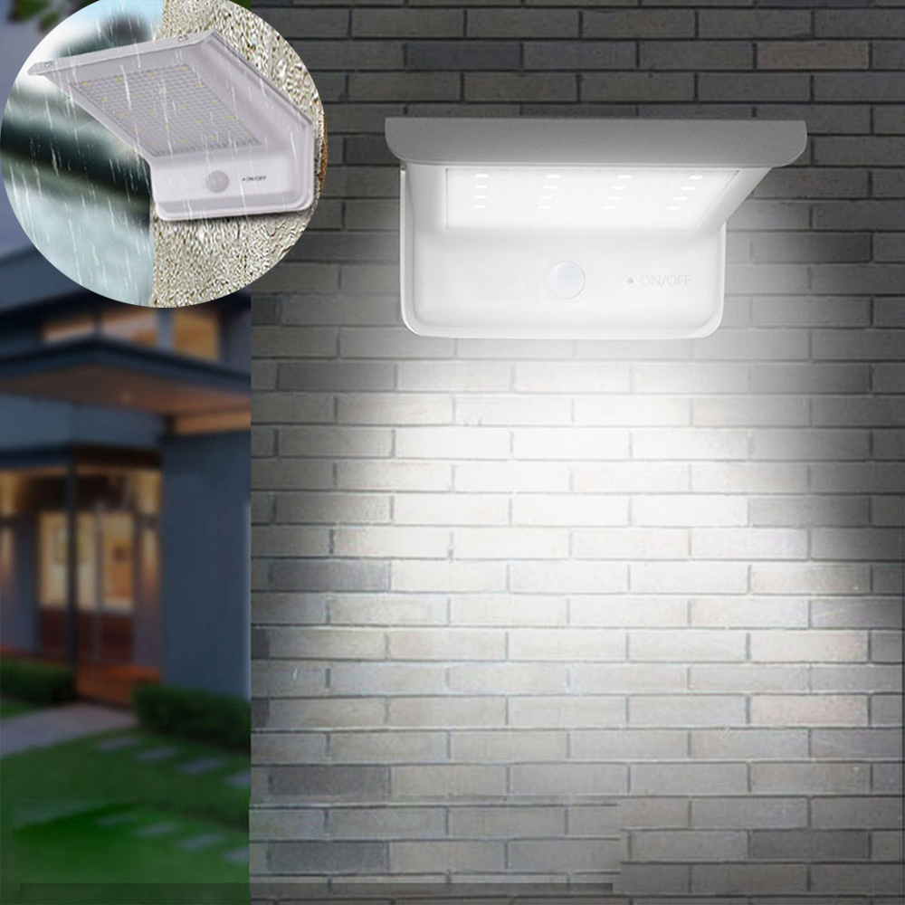 

20 LED Водонепроницаемы Солнечная Питание Датчик Прожектор На открытом воздухе Сад Стена безопасности Лампа