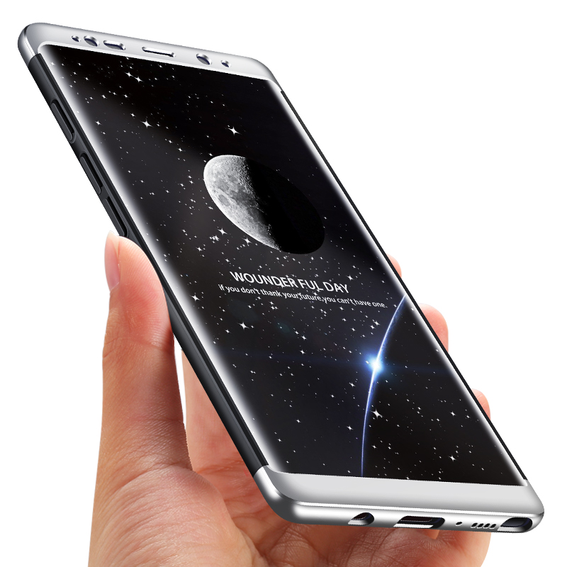 

Bakeey ™ 3 в 1 двойной дип 360 ° Защитный твердый ПК Чехол для Samsung Galaxy Note 8