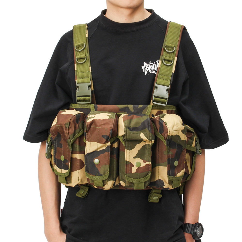 

Tactical Vest Camouflage Tactics Belly Pocket Condor 7 Chest Rig Magazine Carrier Bag