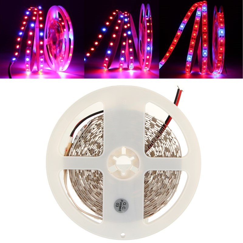 

DC12V Red:Blue 3:1 4:1 5:1 5M SMD5050 Non-Waterproof LED Strip Grow Plant Light