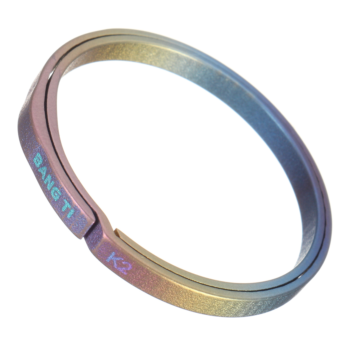 

BANG TI K2 32-мм цветное титановое ключевое кольцо Ногти Сохранение гибкого брелка