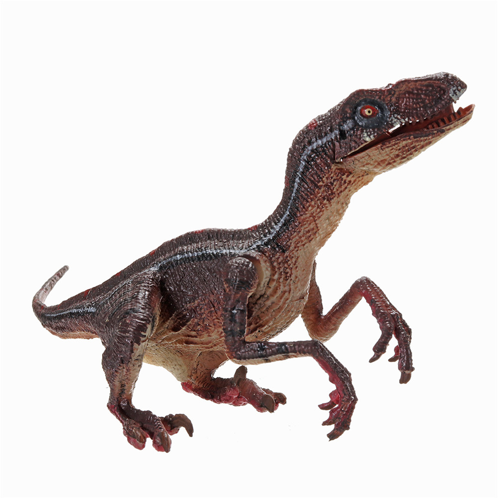

Имитационная модель динозавра игрушка раптор дети дети подарок животных литья под давлением модель