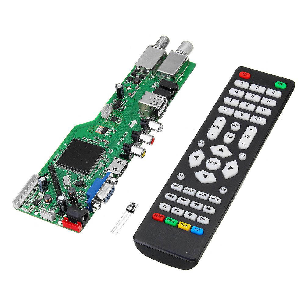 

5 OSD Game RR52C.04A Поддержка цифрового сигнала DVB-S2 DVB-C DVB-T2 / T ATV Универсальный LCD Плата с драйверами Dual U