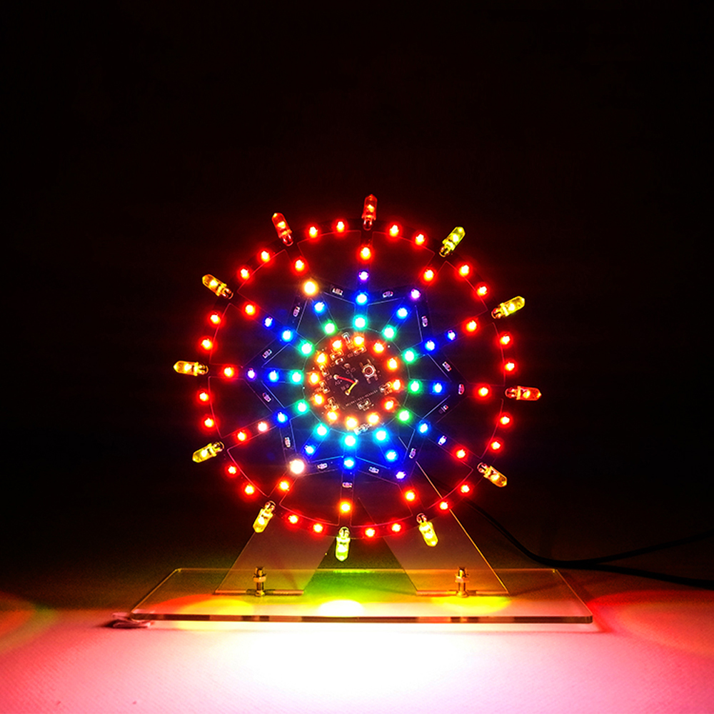 

Geekcreit® DIY Colorful LED Ручная версия Колесо обозрения Flash Набор Music Spectrum Electronic Набор