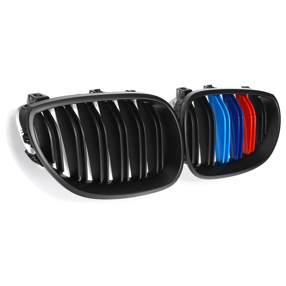 

Пара Новый Матовый Черный M-Color Передняя Решетка Решетки Для BMW E60 2003-2010