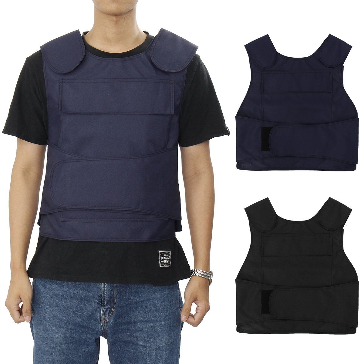 

Unisex Tactical Tank Tops 4 Protective Plates Security Carrier Training Military Jacket