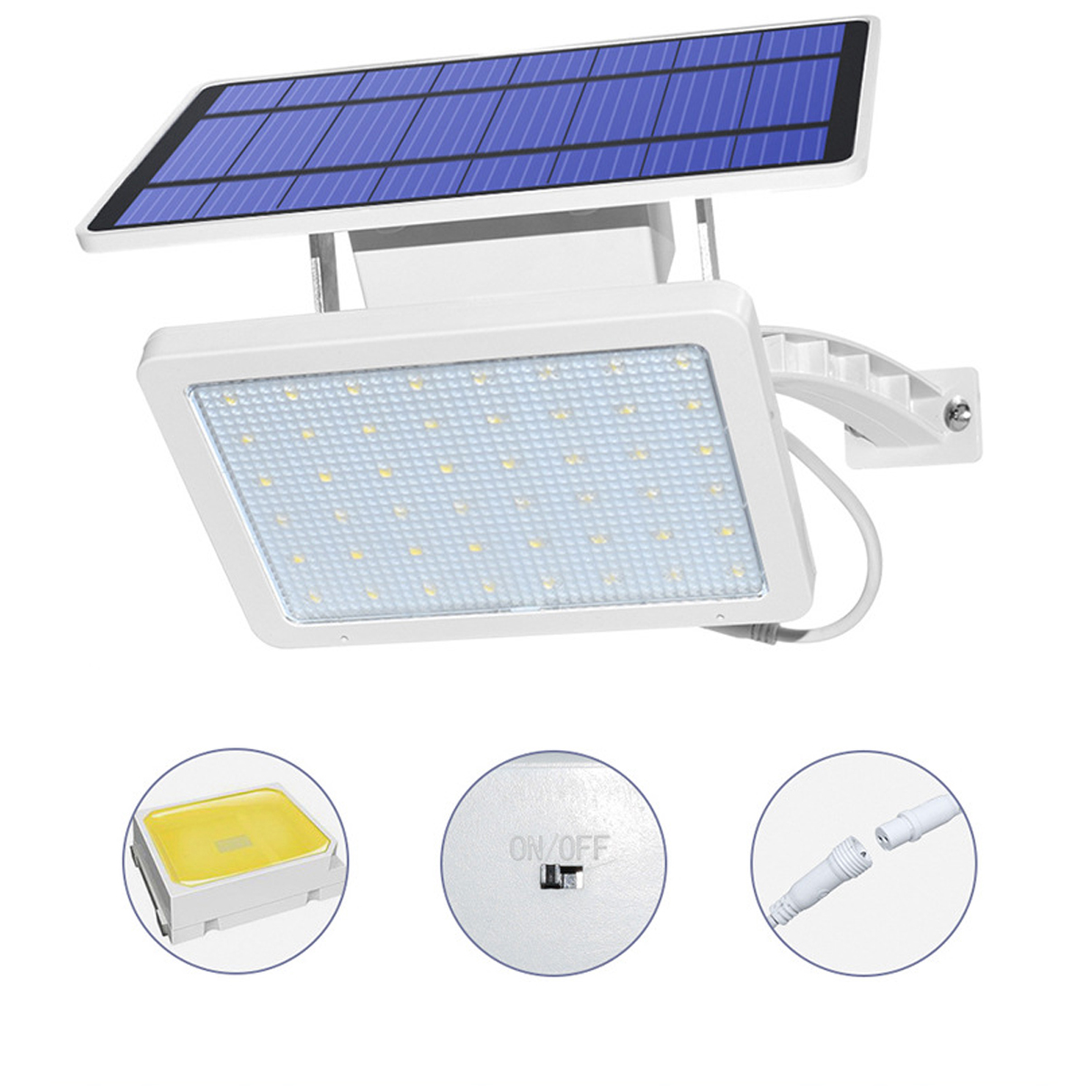 

48 LED 1500LM Outdoor Solar PIR Motion Sensor Wall Light Waterproof Garden Lamp