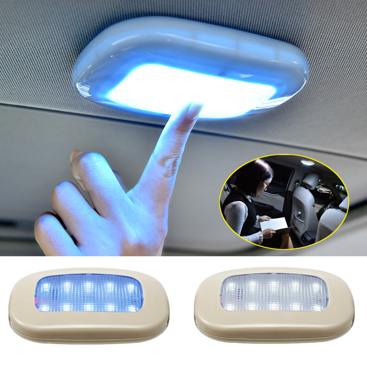 

Universal 10-LED Car Vehicle Interior Indoor Roof Ceiling Dome Light Home Lamp