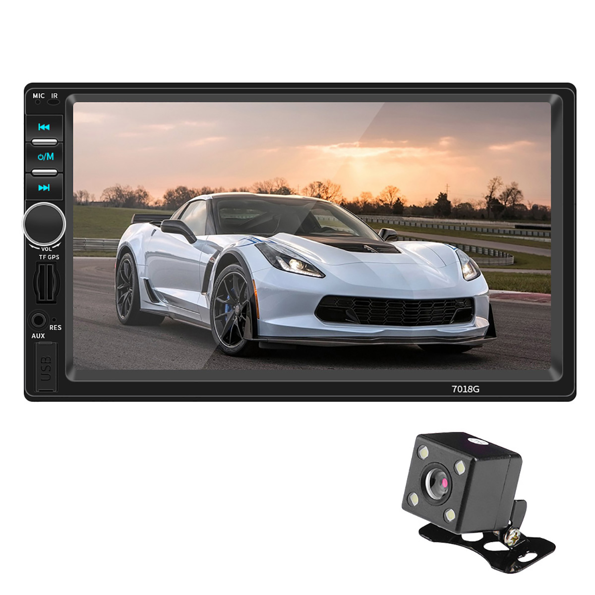 

7 Inch 7018G 2 Din Car Radio Stereo Auto MP3 MP5 Player GPS bluetooth Wifi Handsfree FM With Rear Camera