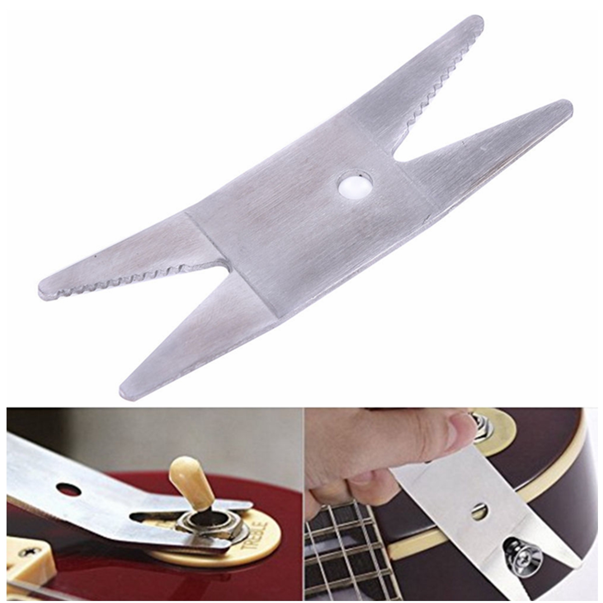 

Guitar Bass Steel Luthier Tool Spanner Wrench for Tightening Pots Switches