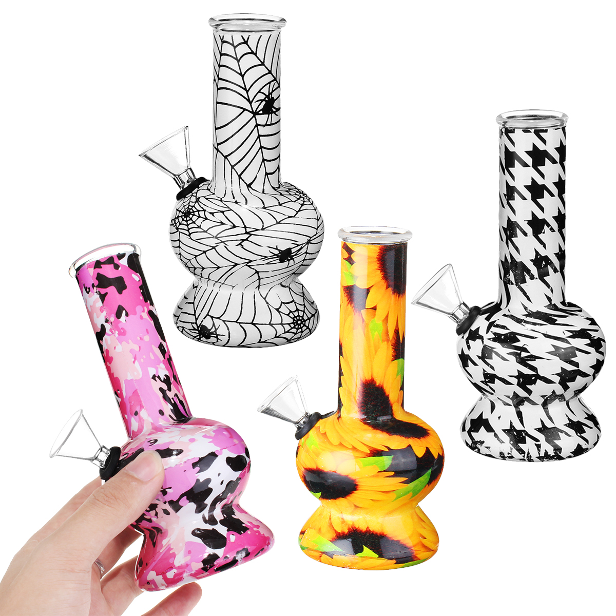 

Borosilicate Glass Water Pipes Herb Tube Portable Fashion Art
