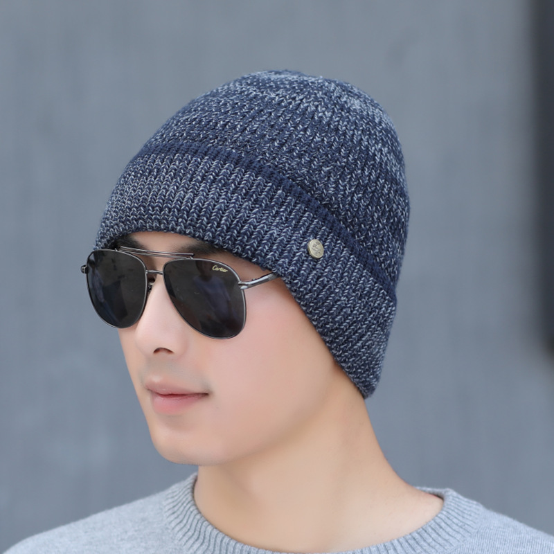 

Men's Tide Hat Hat Knit Beanie Hat Fashion New Season Anti-freeze Cycling Earmuffs Hat
