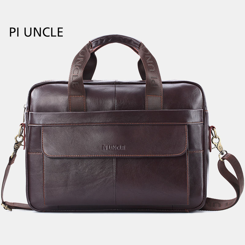 

Men Gneuine Leather Handbag Messenger Bag For Business