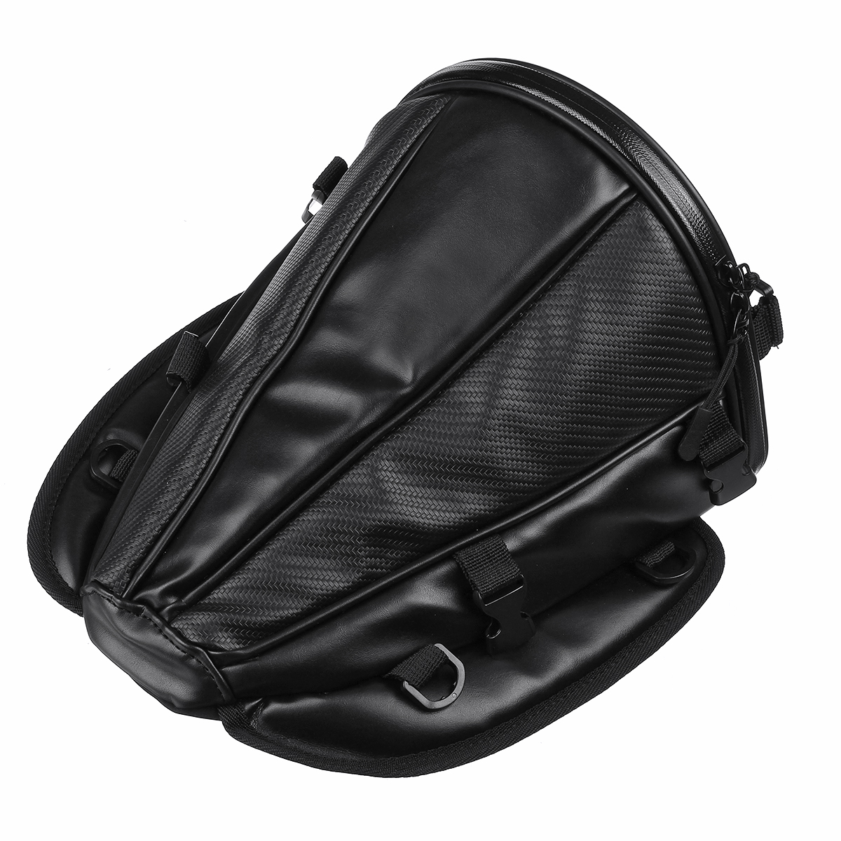 

Waterproof Motorcycle Back Seat Storage Bag Tail Saddlebags Box Carry Hand Shoulder Universal Black