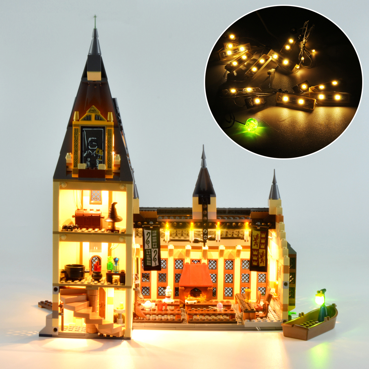 

LED Light Kit ONLY For LEGO 75954 Tower Castle Great Hall Toys