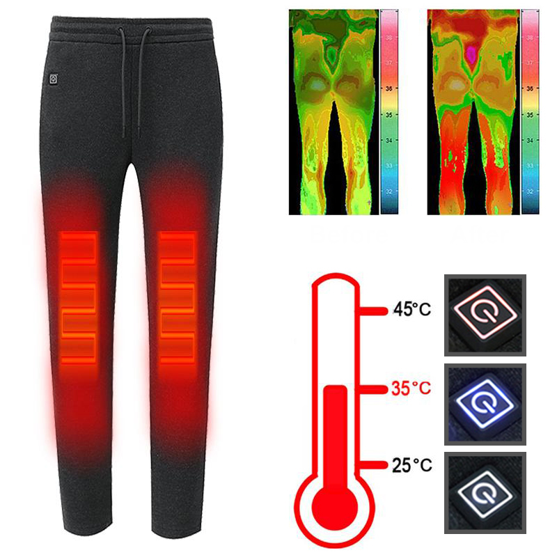 

Intelligent 3Modes USB Electric Heating Pants Washable Thermostatic Thermal Trousers Winter Warm Pants for Man and Women
