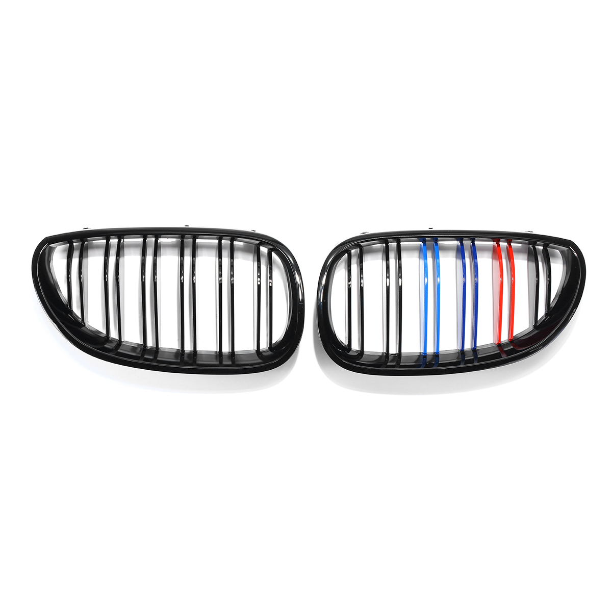 

Автомобиль Глянцевый Черный M-Color Передняя решетка радиатора для почки для BMW E60 E61 03-10