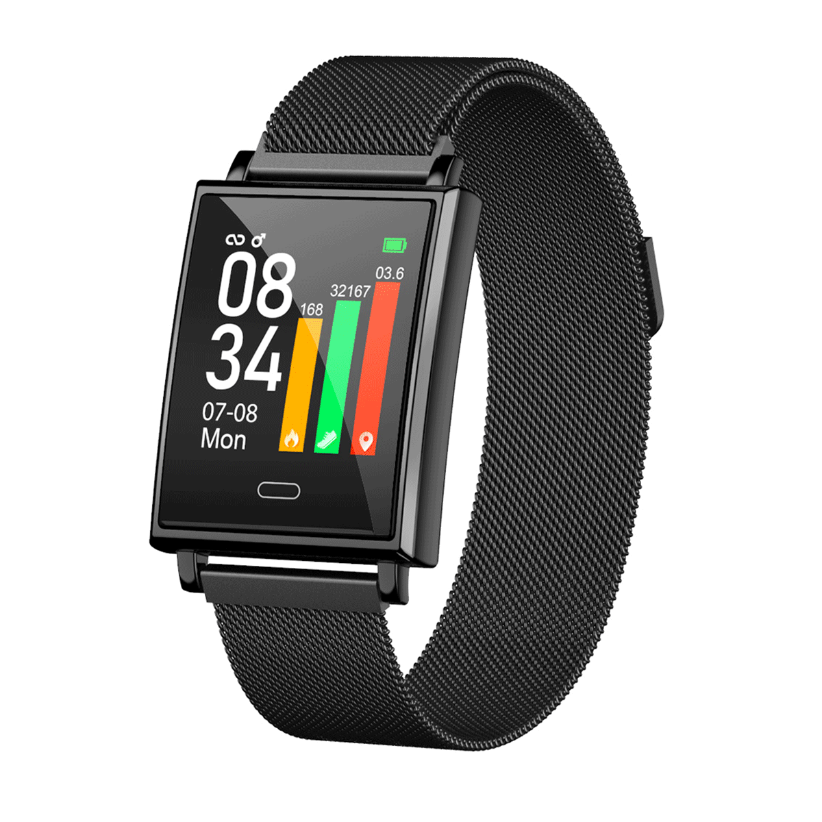 

XANES® Y69 1.3-дюймовый сенсорный экран Водонепроницаемы Smart Watch Обратный отсчет Спортивный браслет Фитнес