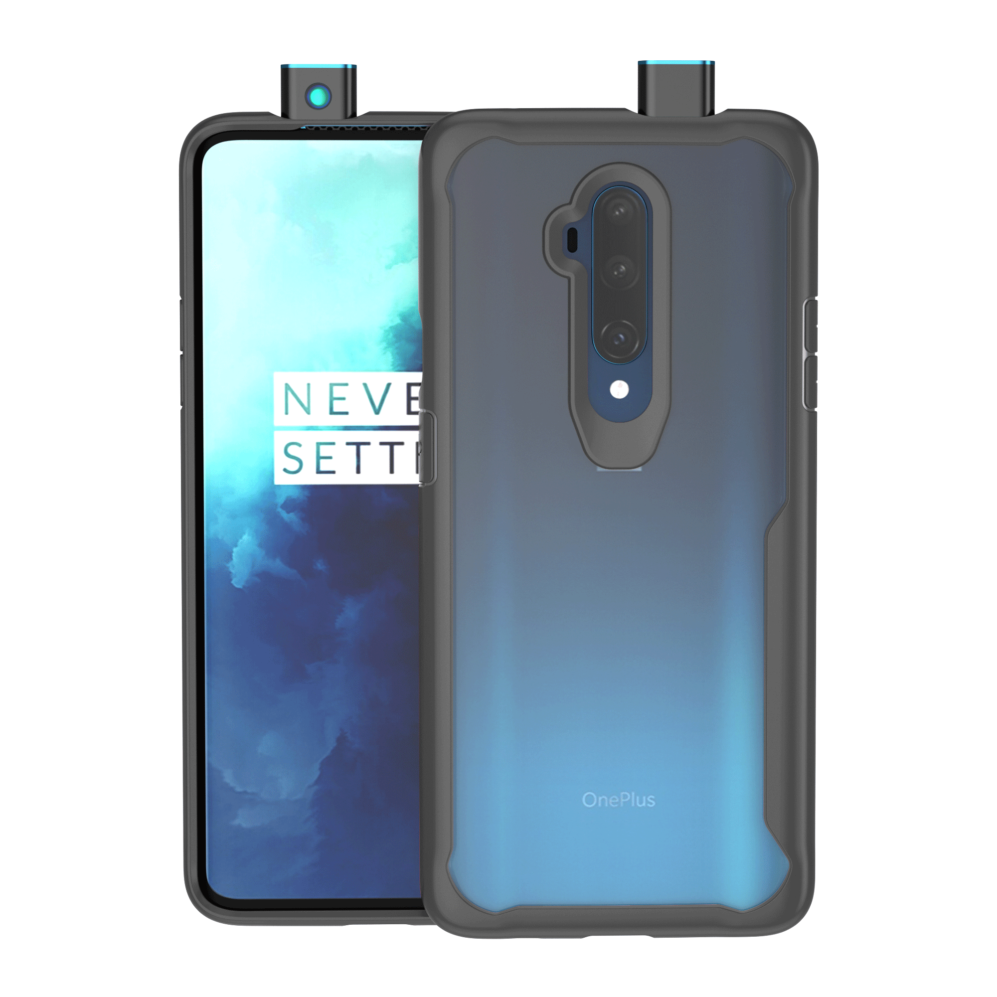 

For OnePlus 7T Pro Case Bakeey Armor Shockproof Acrylic Transparent Soft TPU Bumper Edge Protective Case