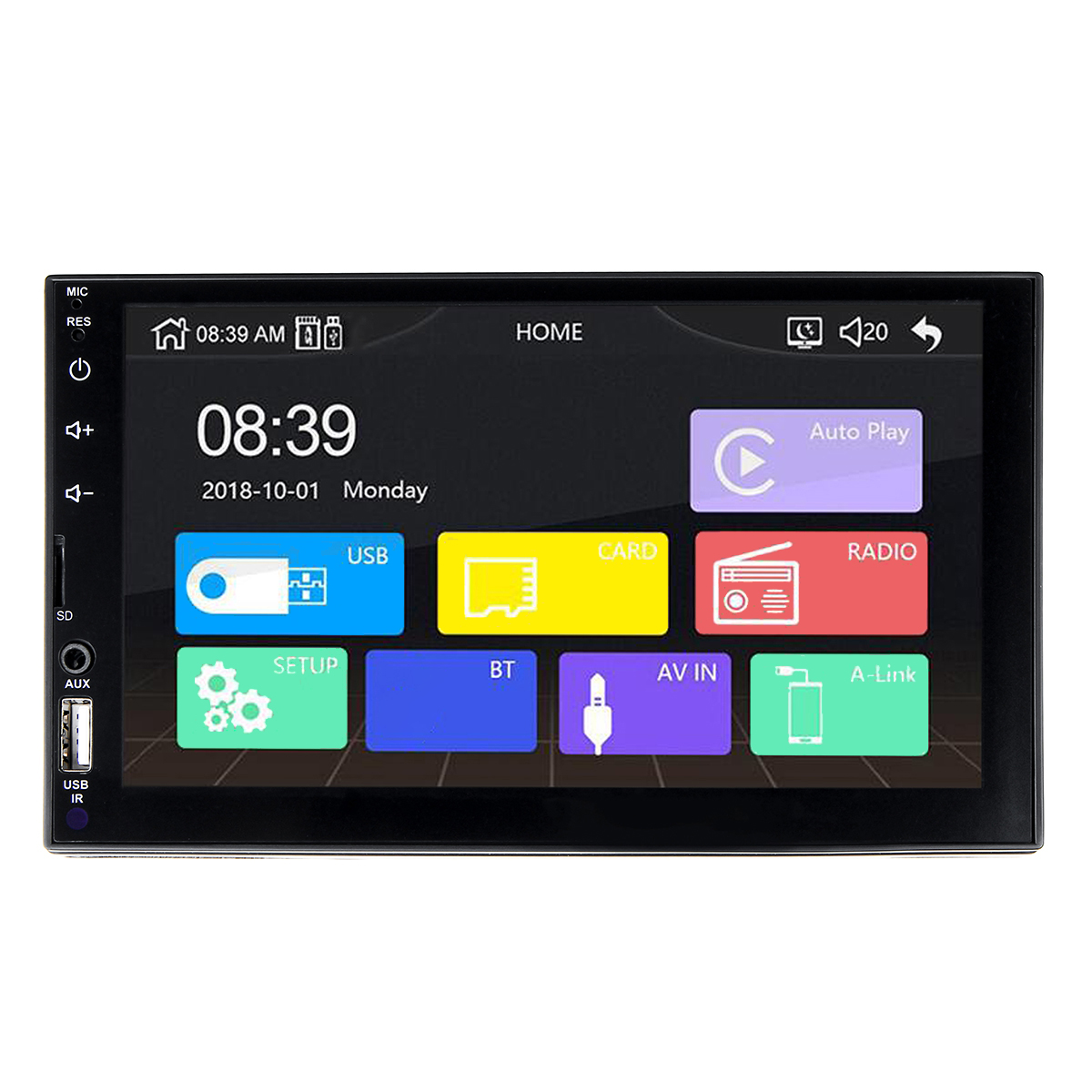 

X2 7 дюймов 2 Din HD Авто Радио MP5-плеер с сенсорным экраном Bluetooth FM-USB TF Автоd AUX Дистанционный Поддержка вид