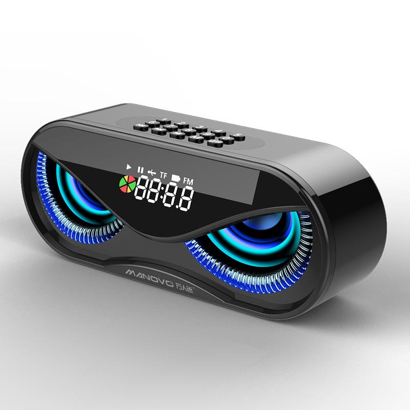 

Bakeey 10W Creative Беспроводная связь Bluetooth 5.0 Динамик Двойной блок LED Дисплей Сигнализация Часы FM Радио TF-карта Стерео-динамик с микрофоном