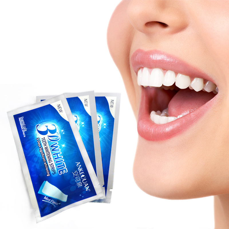 

7 шт 3D Алмазный Отбеливание зубов Наклейка для ухода за полостью рта мята